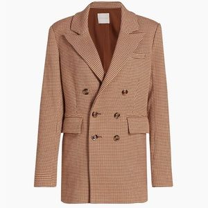Favorite Daughter: Phoebe Houndstooth Double Breasted Blazer